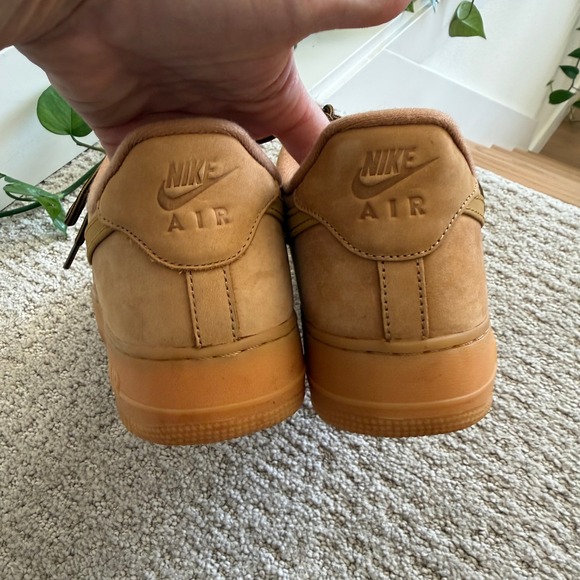 Nike Air Force 1 Wheat Flax Brown Sneakers Retro CJ9179-200 Men 12 - Picture 7 of 10